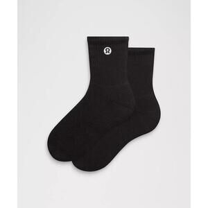 Unisex Daily Essential Quarter Socks - Black
